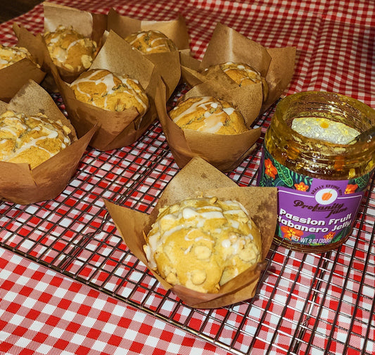 Passion Fruit Filled Muffins (Gluten Free)