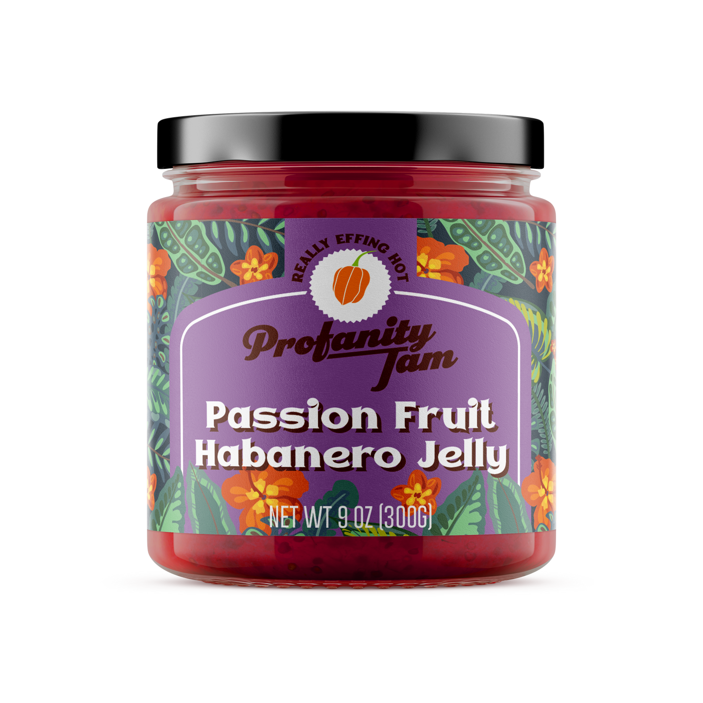 Passion Fruit Habanero Jam 9 oz jar