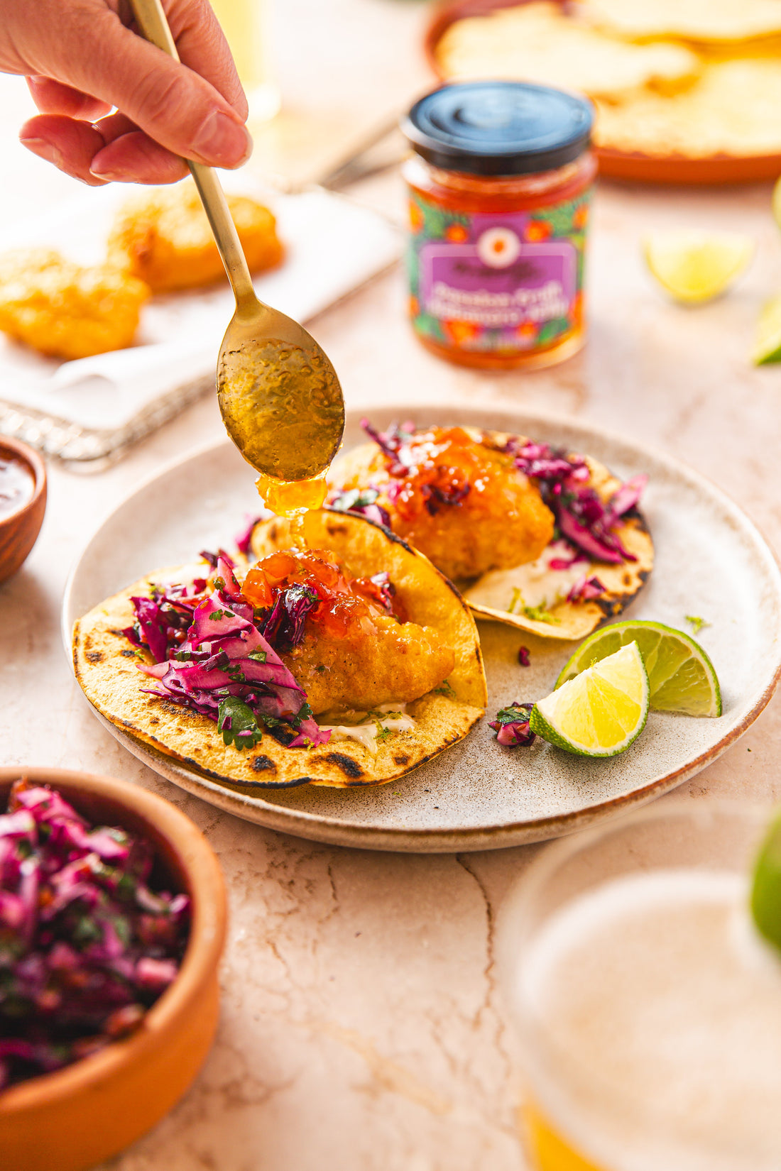 Beer Battered Fish Tacos