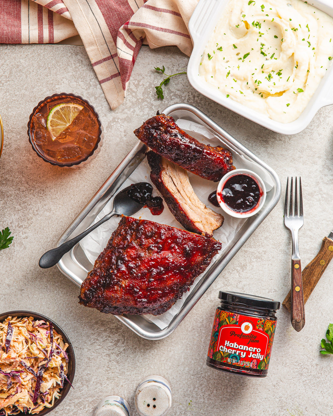 Hot Cherry Glazed Baby Back Ribs