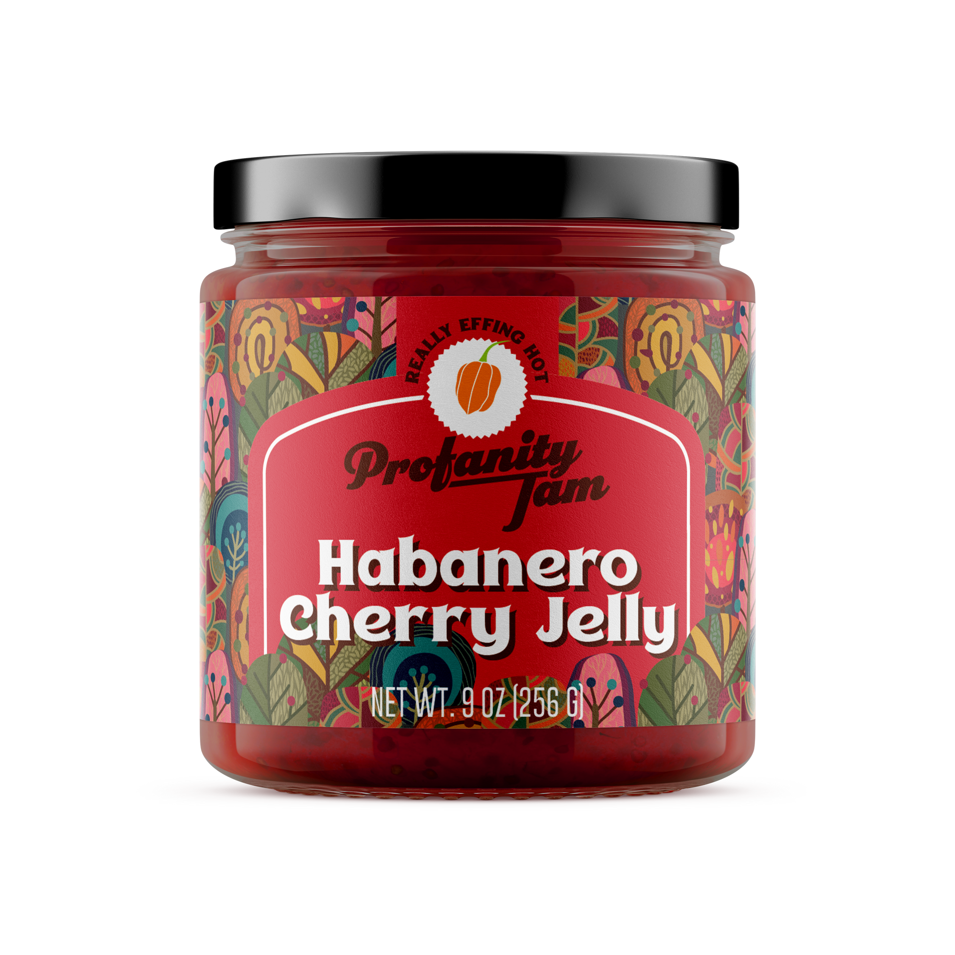 Cherry Habanero Jam 9 oz jar – Profanity Jam